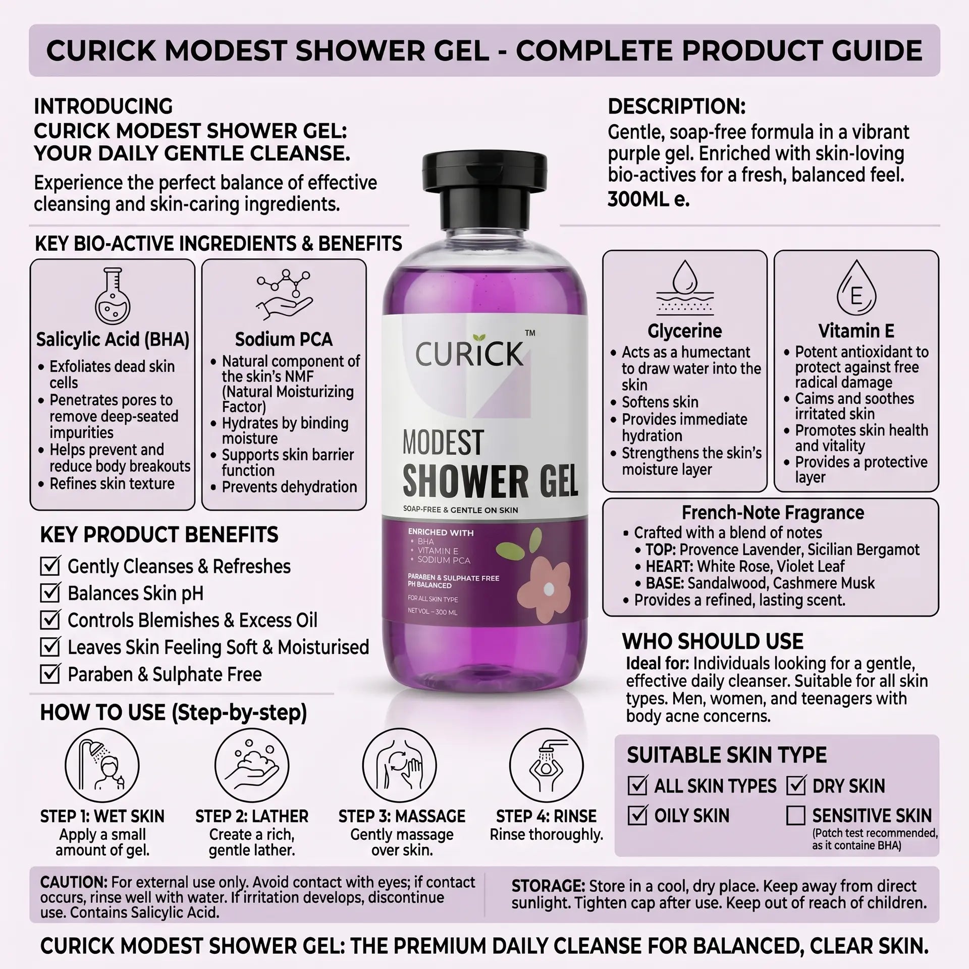 Body Wash Gel Modest