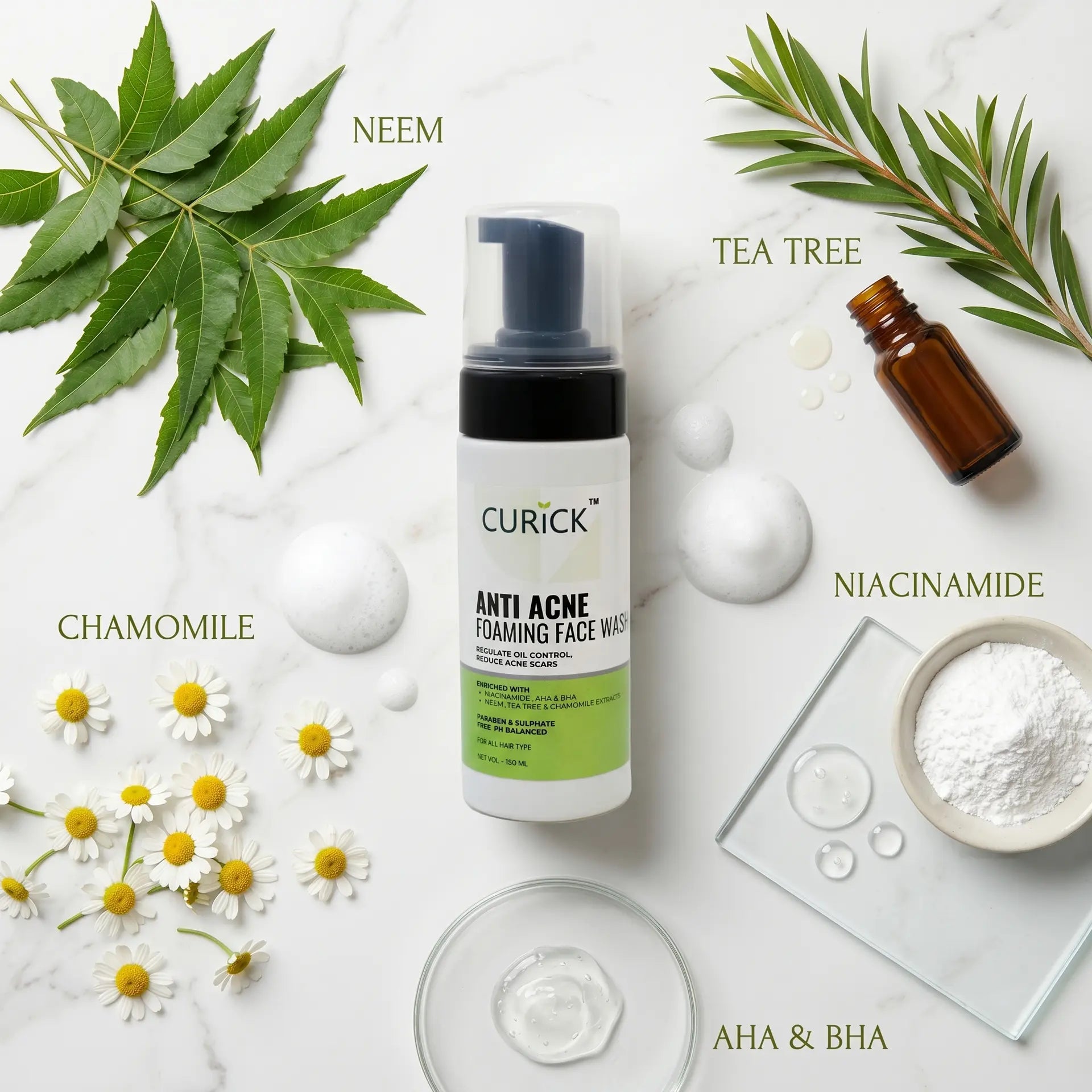 Anti Acne Foaming Face Wash SF