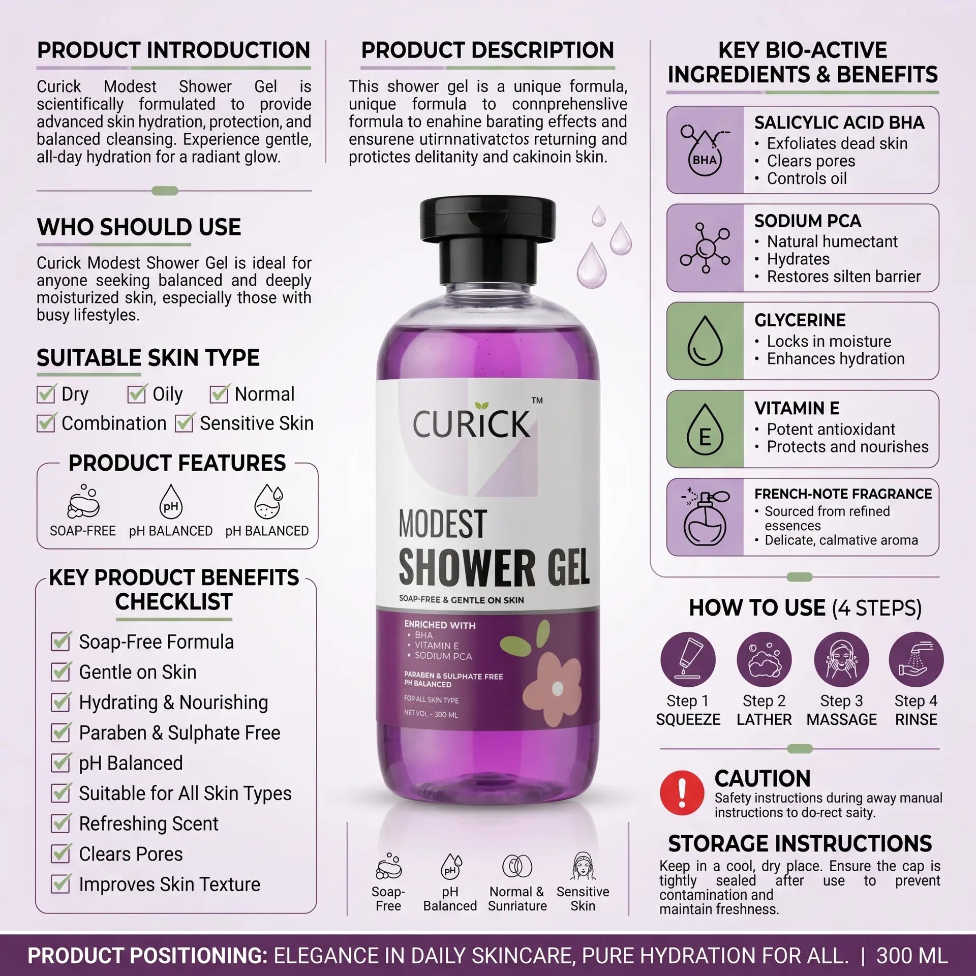 Body Wash Gel Modest