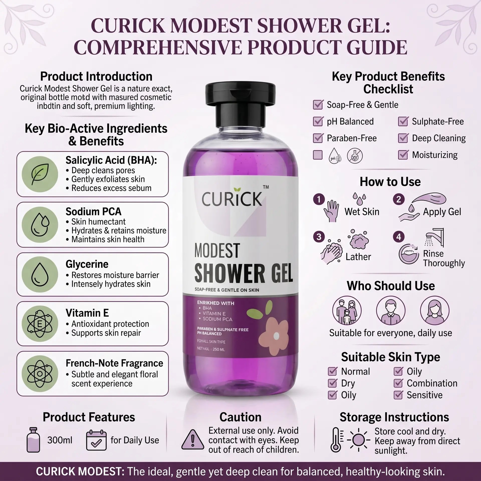Body Wash Gel Modest